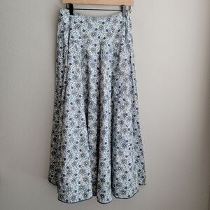 Anokhi Paneled Floral Cotton Skirt size S NWT